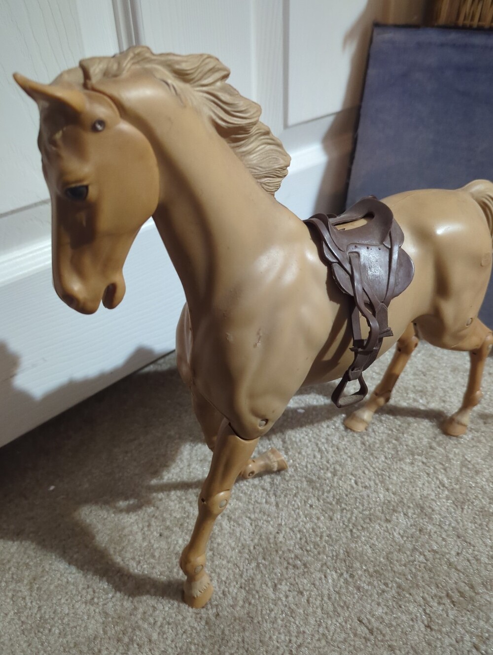Vintage Marx Johnny West 1967 Jointed/Articulated Comanche Palomino Horse